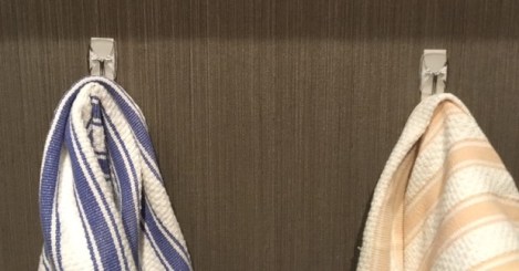 command hooks and dish towels